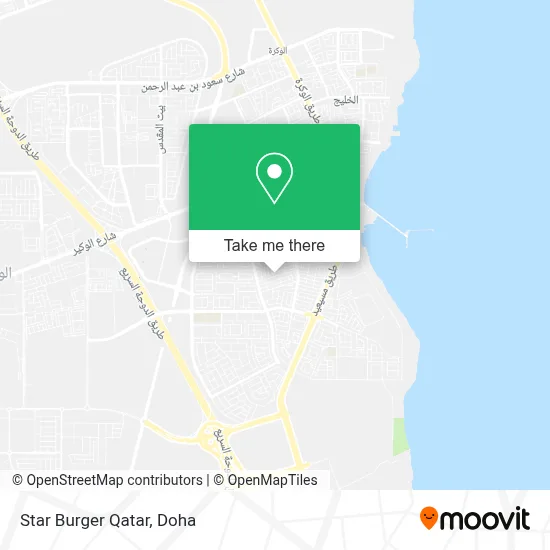 Star Burger Qatar map