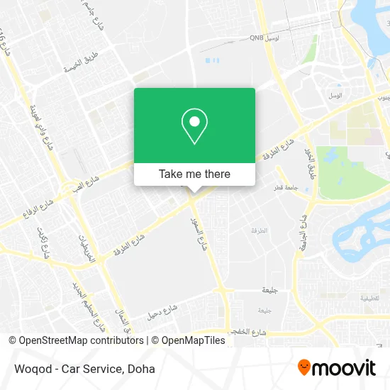 Woqod - Car Service map