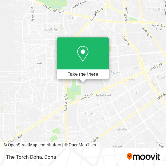 The Torch Doha map