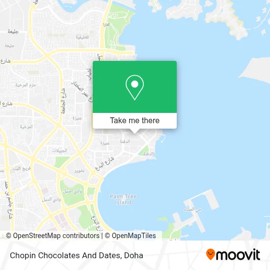 Chopin Chocolates And Dates map