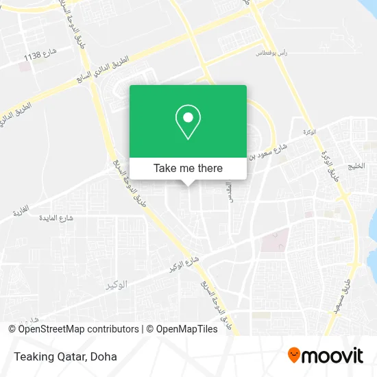 Teaking Qatar map