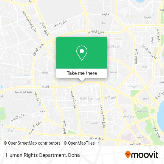 Human Rights Department map