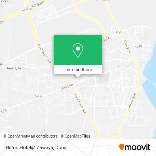 Hilton Hotel@ Zawaya map