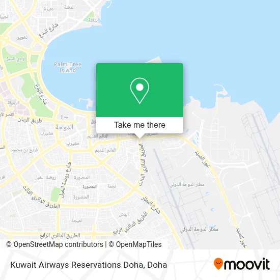 Kuwait Airways Reservations Doha map