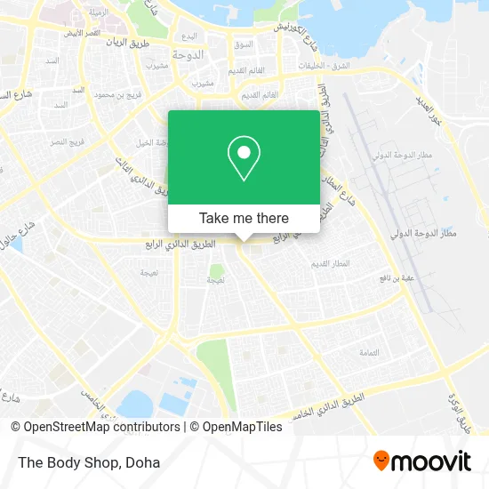 The Body Shop map