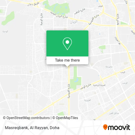 Masreqbank, Al Rayyan map