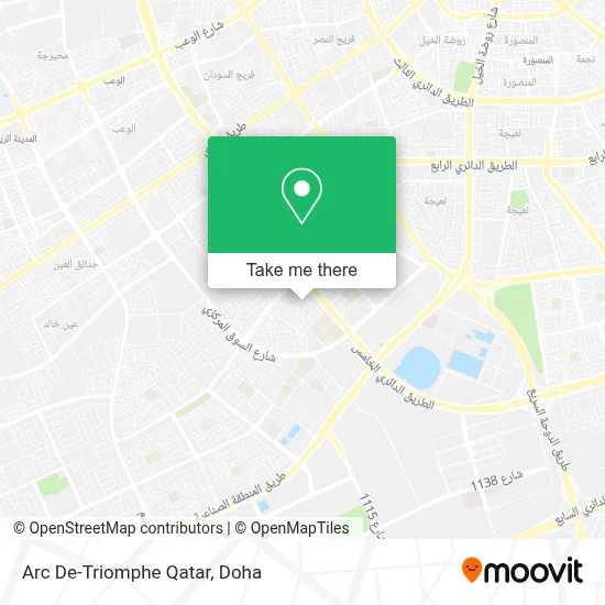 Arc De-Triomphe Qatar map