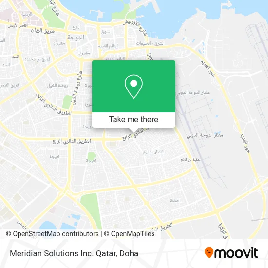 Meridian Solutions Inc. Qatar map