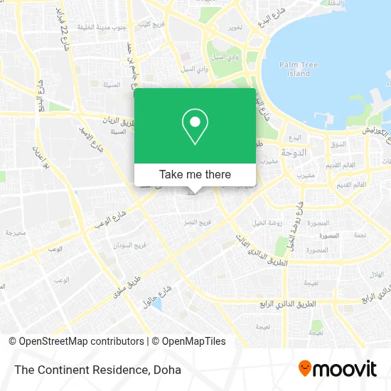 The Continent Residence map