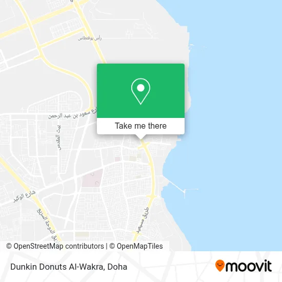 Dunkin Donuts Al-Wakra map