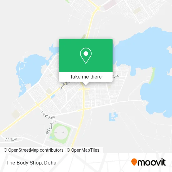 The Body Shop map