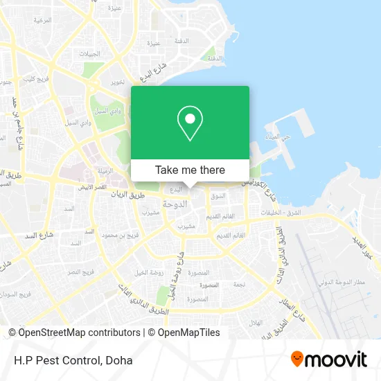 H.P  Pest Control map