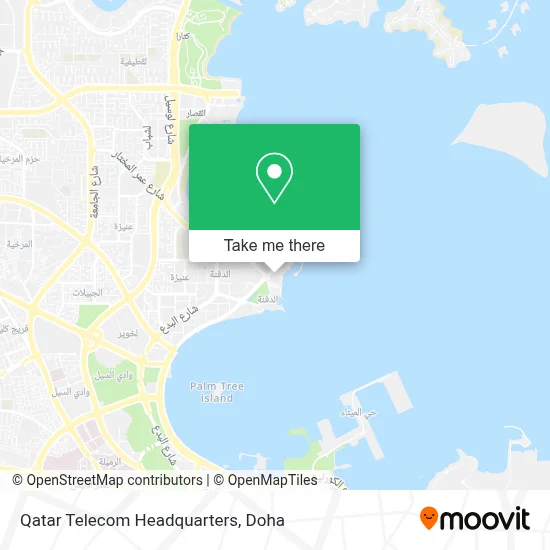 Qatar Telecom Headquarters map