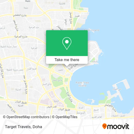 Target Travels map