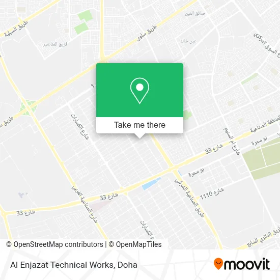 Al Enjazat Technical Works map