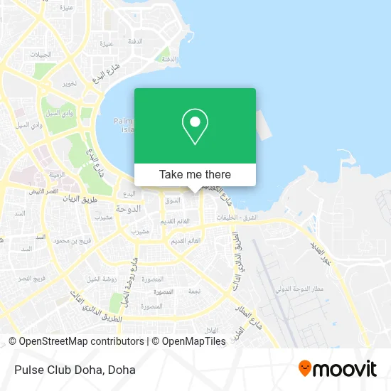 Pulse Club Doha map