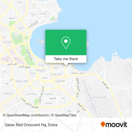 Qatar Red Crescent Hq map