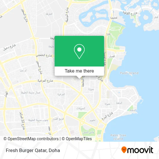 Fresh Burger Qatar map