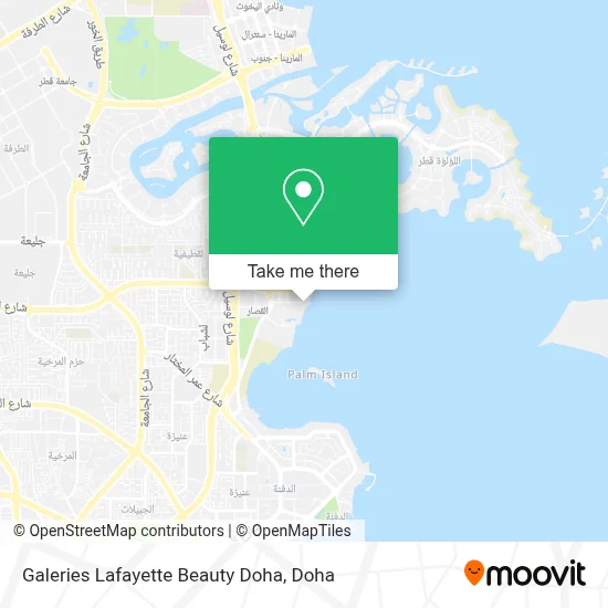 Galeries Lafayette Beauty Doha map
