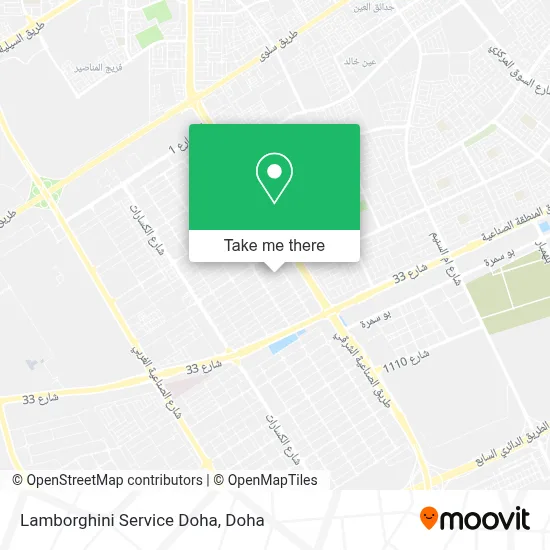 Lamborghini Service Doha map