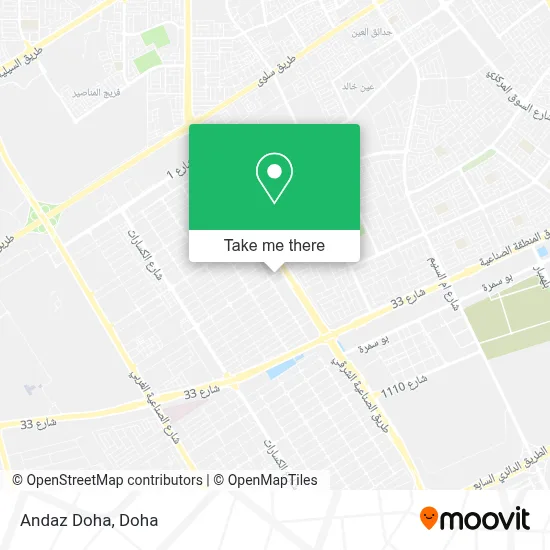 Andaz Doha map