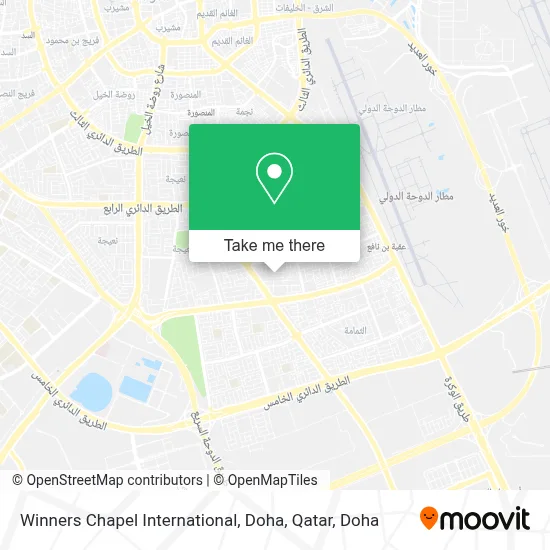 Winners Chapel International, Doha, Qatar map