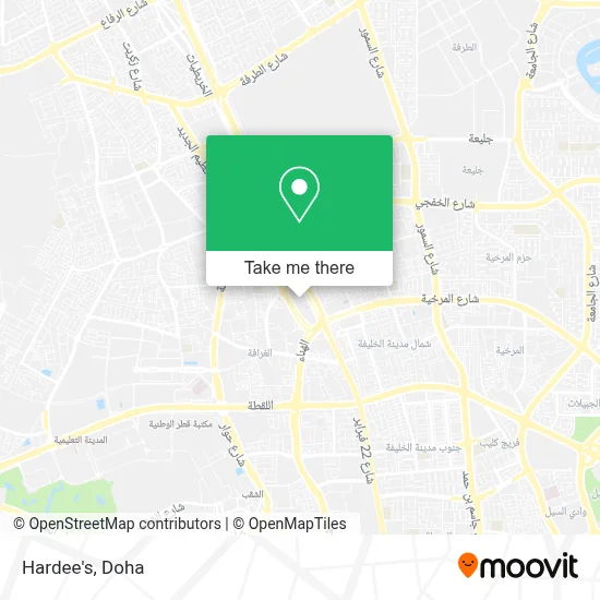 Hardee's map