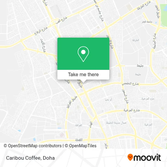 Caribou Coffee map