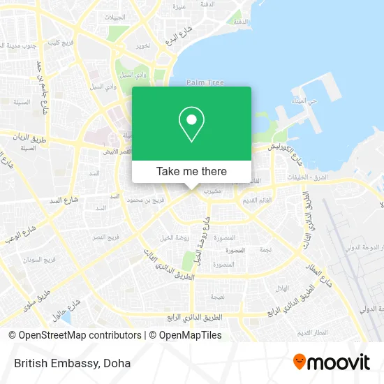 British Embassy map