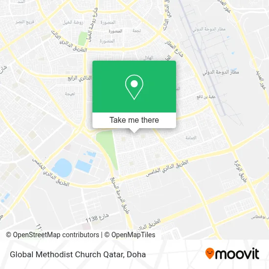 Global Methodist Church Qatar map