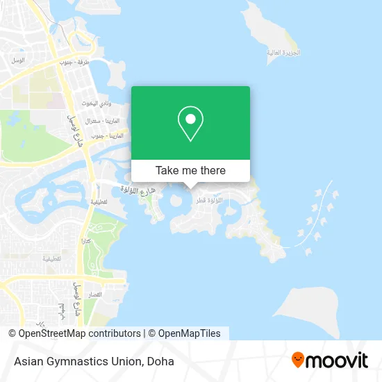 Asian Gymnastics Union map