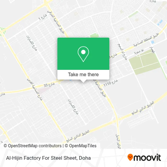 Al-Hijin Factory For Steel Sheet map