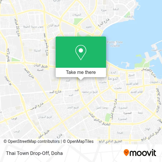 Thai Town Drop-Off map