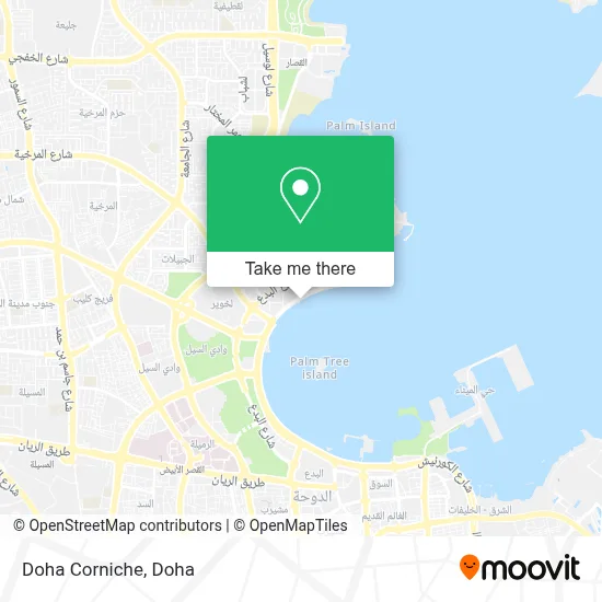 Doha Corniche map