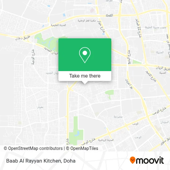 Baab Al Rayyan Kitchen map