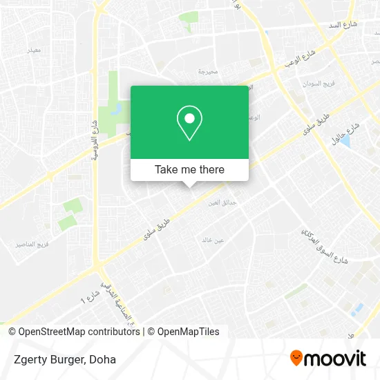 Zgerty Burger map