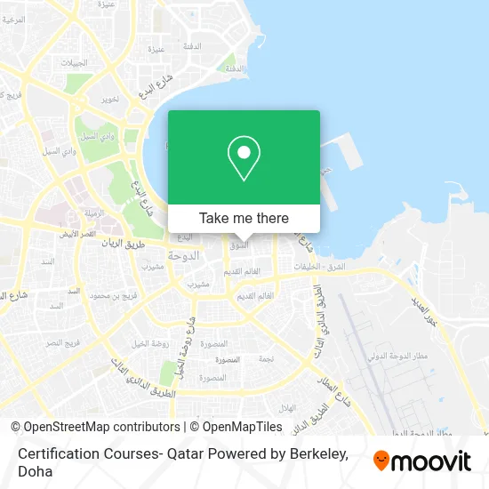Certification Courses- Qatar Powered by Berkeley map