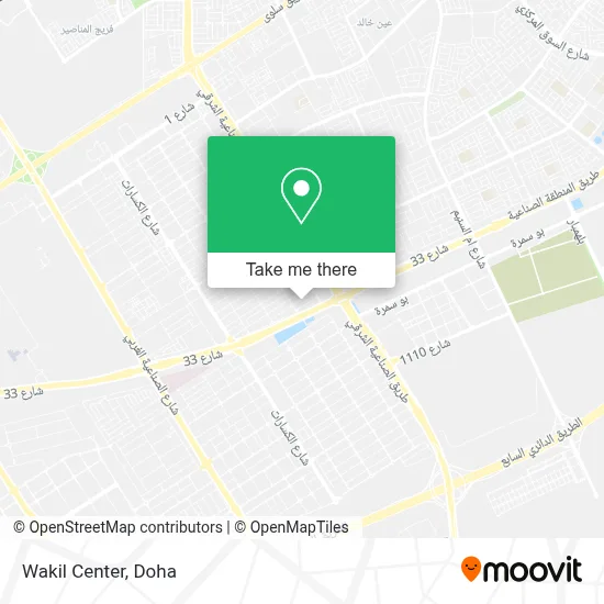 Wakil Center map