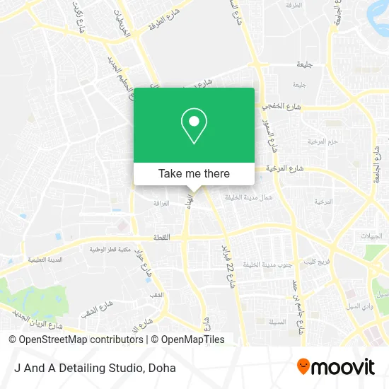 J And A Detailing Studio map