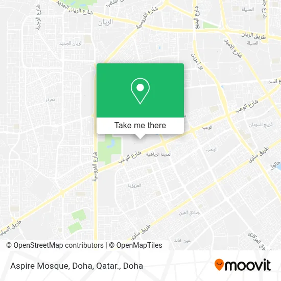Aspire Mosque, Doha, Qatar. map