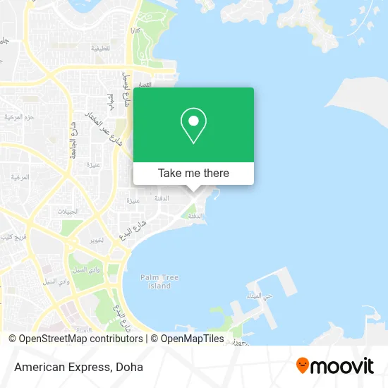 American Express map