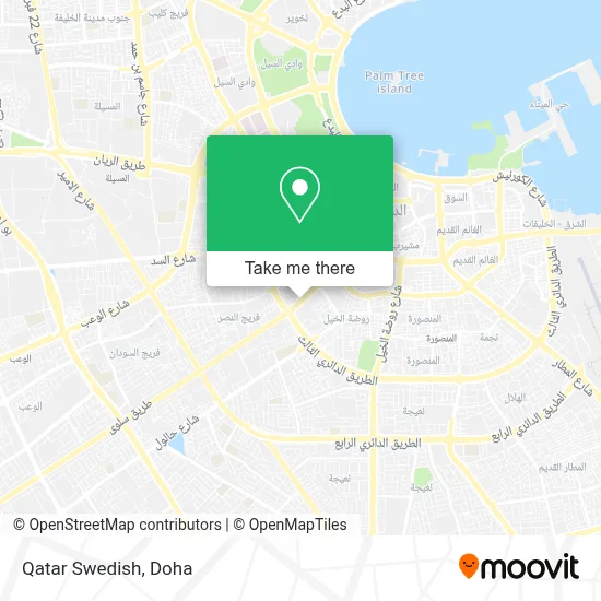 Qatar Swedish map