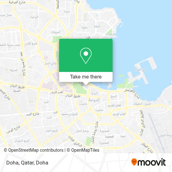 Doha, Qatar map