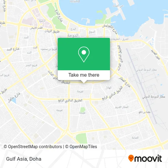 Gulf Asia map