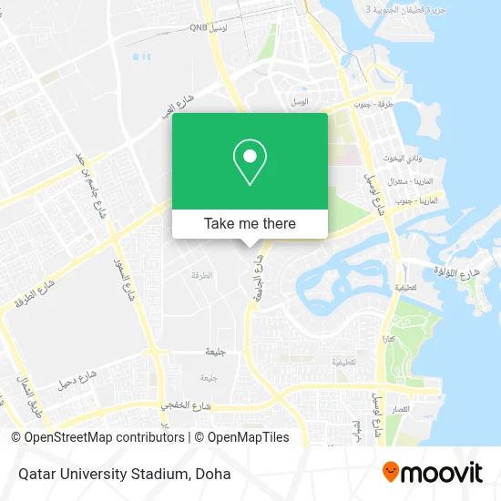 Qatar University Stadium map