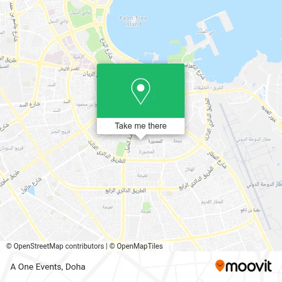 A One Events map