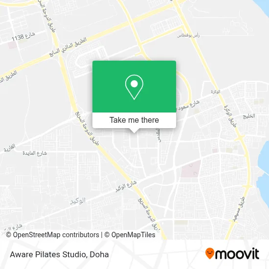 Aware Pilates Studio map
