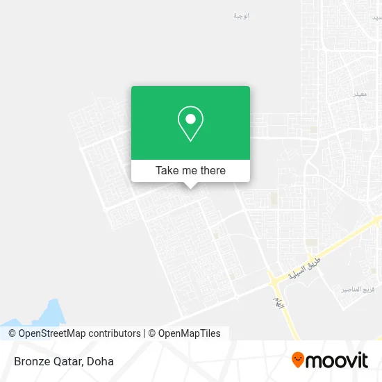 Bronze Qatar map