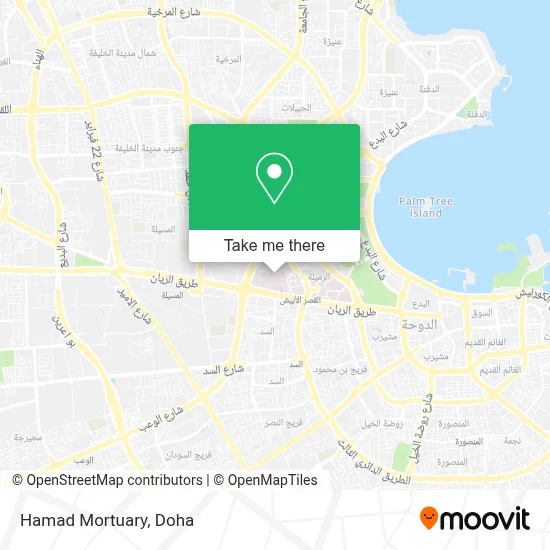 Hamad Mortuary map
