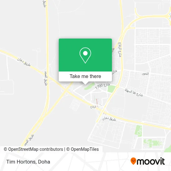 Tim Hortons map